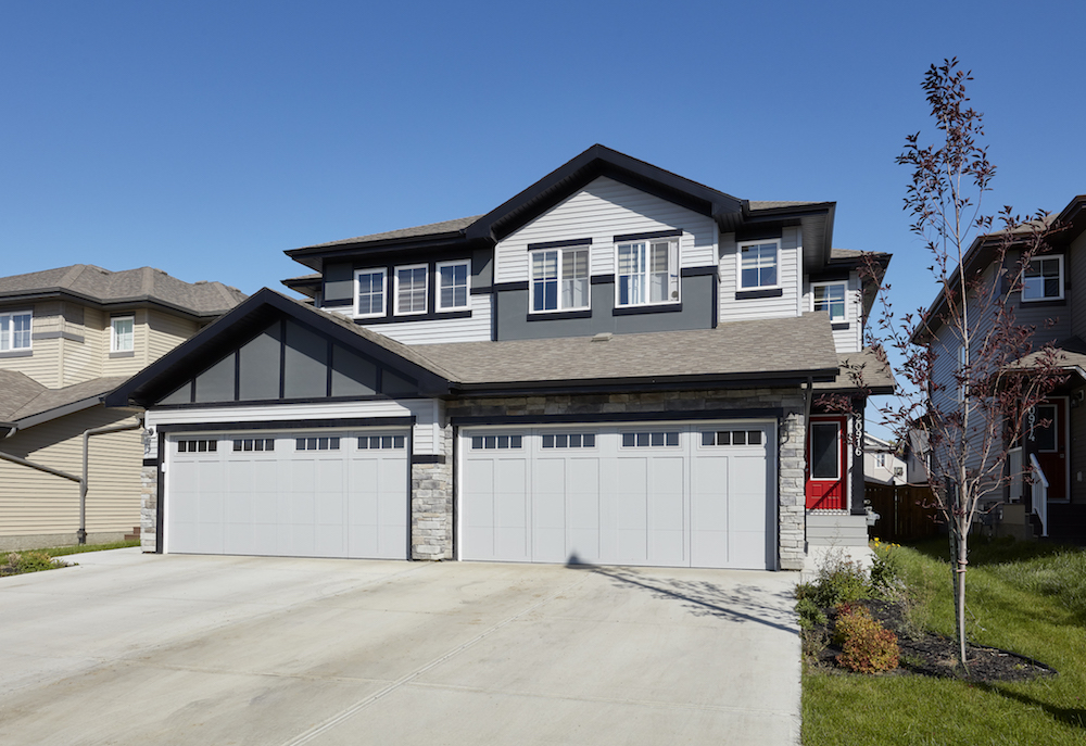 exterior of a duplex home in Edmonton