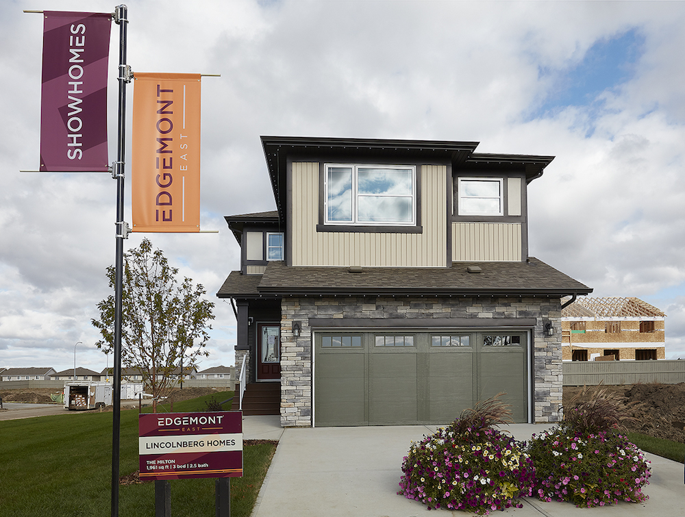 front attached garage home in edgemont east