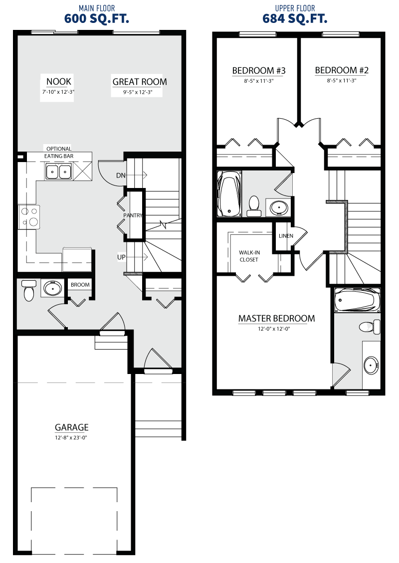 The Sudbury Townhouse Lincolnberg Homes